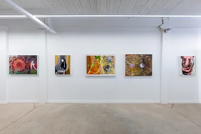 20221021 Alex Fischer Art Show NAMARA projects 01 Daisy Chain +M +untitled 220201-180902 +Coronas +Summer Fleece documentation.jpg